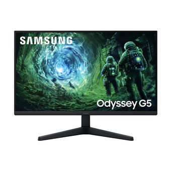 Samsung Odyssey G5 S27FG530EU - G53F Series - écran LED - jeux - 27" - 2560 x 1440 QHD @ 200 Hz - IPS - 300 cd/m² - 1000:1 - HDR10 - 1 ms - 2xHDMI, DisplayPort - noir - 1