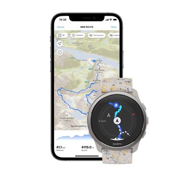 Montre connectée Suunto 5 Peak Ridge sand multicolor avec bracelet silicone