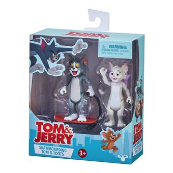 Pack de 2 figurines Tom et Jerry skateboard 8 cm