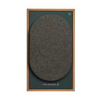 Enceinte connectée HiFi sans fil Bluetooth Borea BR03 BT Chêne Vert Vendue par paire