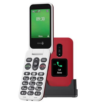 Téléphone portable basique Doro Leva E30 2,8” 4G Nano SIM Rouge - 1