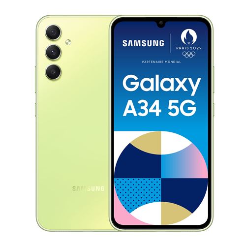 Smartphone Samsung Galaxy A34 6,6 5G Nano SIM 128 Go Vert