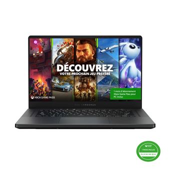 PC Portable Gaming Asus ROG ZEPHYRUS-G15-GA503RW-030W 15,6" AMD Ryzen 9 16 Go RAM 1 To SSD Nvidia RTX 3070 Gris éclipse + 1 mois d'abonnement Xbox Game Pass - 1