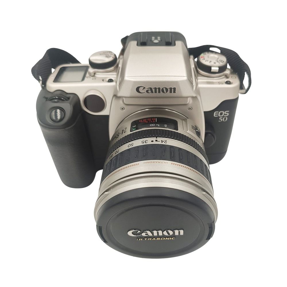 Appareil photo reflex argentique Canon EOS 50 + 2485mm f3.54.5 USM Argent Reconditionné