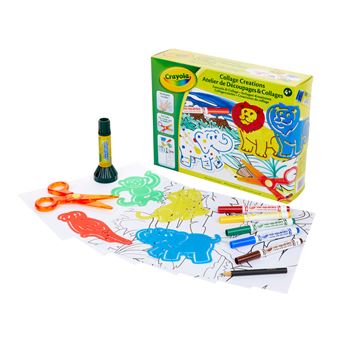 Kit créatif Crayola Atelier de découpages et collages