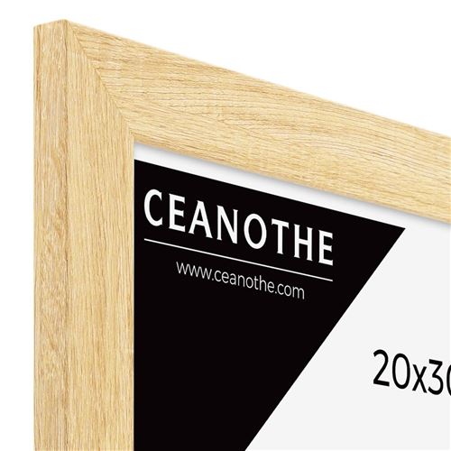 Cadre Photo 40 X 50 Cm Bois MDF Noir, Cadre Large Bord, Lot De 3 Cadres