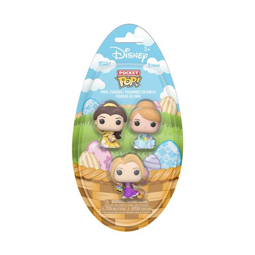 Pack 3 Figurines Funko Pocket Pop Disney Princess - vue 2