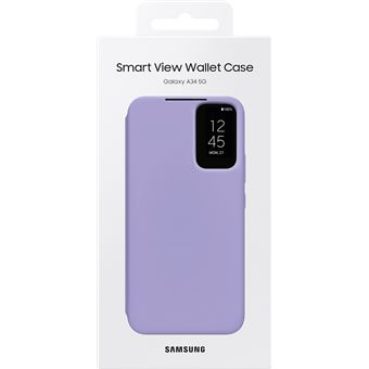 Etui de protection Smart S View pour Samsung Galaxy A34 5G Violet