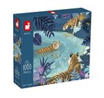 Puzzle 1000 pièces Janod Tigres au Clair de Lune