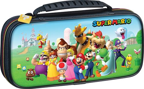 Nacon Noir Pochette De Transport Deluxe Officielle Super Mario Nns3a Pour Nintendo Switch