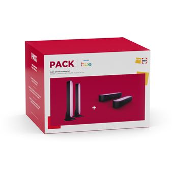 Pack Entertainment de 4 Barres Lumineuses Philips Hue Play Noir - 1