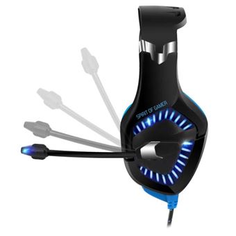 Micro-casque Gaming Spirit Of Gamer Elite-H40 Noir et Bleu pour PC, PS4, Xbox One et Nintendo Switch