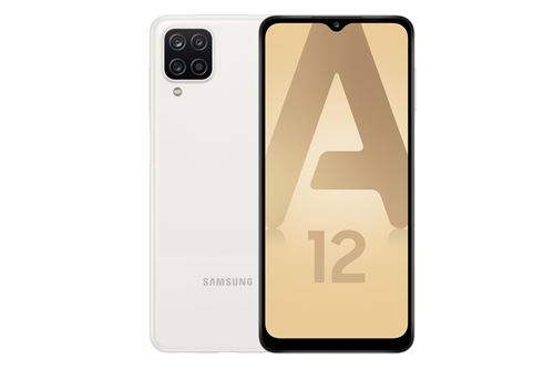 Smartphone Samsung Galaxy A12 6,5 Double SIM 64 Go Blanc