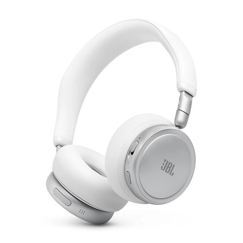Casque Arceau Supra-Aural avec et Sans Fil Bluetooth JBL Live 680Nc avec Réduction De Bruit Blanc