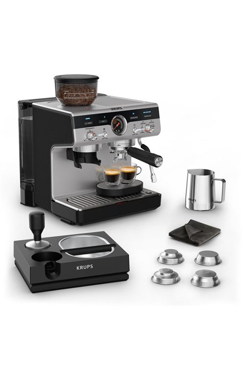 Expresso broyeur Krups Précision Plus XP804T10 15 bars Inox