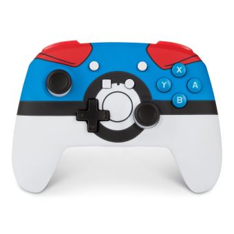 Manette de jeu Nintendo Switch PowerA Greatball Blanc Rouge et Bleu