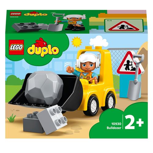 Lego 10930 Duplo set de town construction juguete para niños pequeños 2+ años edad multicolor es accesorios obra topadora ‍2 10