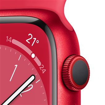 Apple Watch Series 8 GPS + Cellular, boîtier Aluminium (PRODUCT)RED 45mm avec Bracelet (PRODUCT)RED