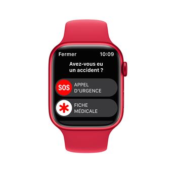 Apple Watch Series 8 GPS + Cellular, boîtier Aluminium (PRODUCT)RED 45mm avec Bracelet (PRODUCT)RED