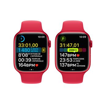 Apple Watch Series 8 GPS + Cellular, boîtier Aluminium (PRODUCT)RED 45mm avec Bracelet (PRODUCT)RED