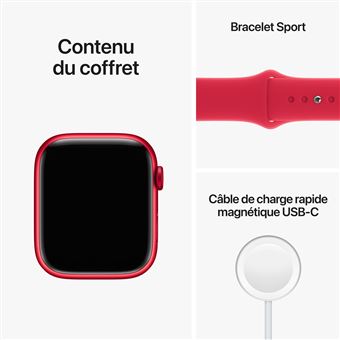 Apple Watch Series 8 GPS + Cellular, boîtier Aluminium (PRODUCT)RED 45mm avec Bracelet (PRODUCT)RED