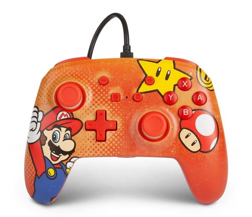 Manette filaire PowerA pour Nintendo Switch Edition Mario Vintage