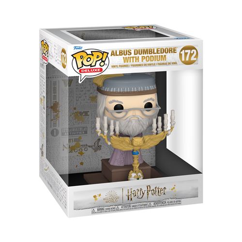 Figurine Funko Pop Deluxe Harry Potter Albus Dumbledore with Podium