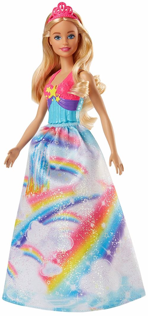 Poupee Barbie Dreamtopia Princesse Arc en ciel Blonde Mattel Poupee Achat prix fnac