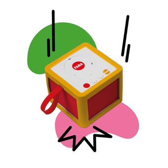 Coque de protection Faba en silicone Jaune