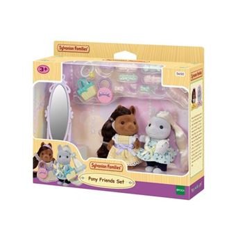 Playset Sylvanian Families Les amis poney et leurs kits de coiffure