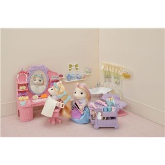 Playset Sylvanian Families Les amis poney et leurs kits de coiffure