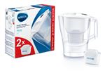 Carafe filtrante Brita 1039244 Aluna 2,4 L avec 2 Maxtra+ Blanc