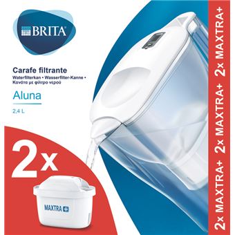 Carafe filtrante BRITA Aluna 2,4 L + 2 filtres Maxtra+