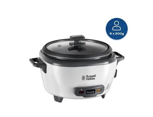 Russell Hobbs Blanc Cuiseur À Riz 300 W Noir Et
