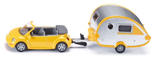Voiture avec Caravane Siku - vue 1