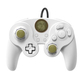 Manette filaire Nintendo Switch Smash Pad Pro Zelda Blanc - 1