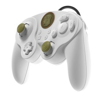 Manette filaire Nintendo Switch Smash Pad Pro Zelda Blanc