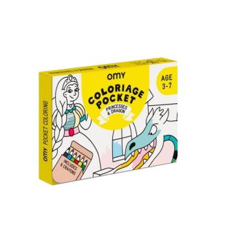 Coloriage Pocket Omy Princesses et dragon