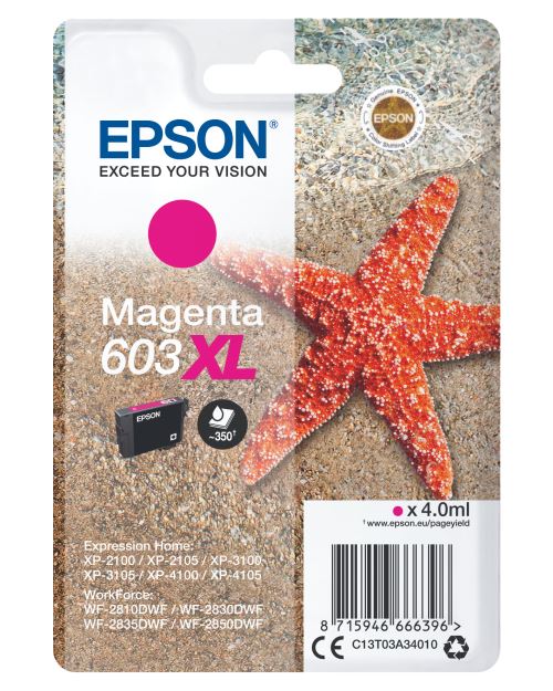 Cartouche d encre Epson Etoile de mer 603 XL Magenta