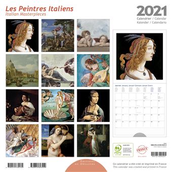 Calendrier Unicef 2021 Désastre Les Peintres Italiens 30 x 30 cm