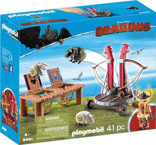 Dragon Racing: Gueulfor Avec Baliste Lan Playmobil La Boite - vue 9