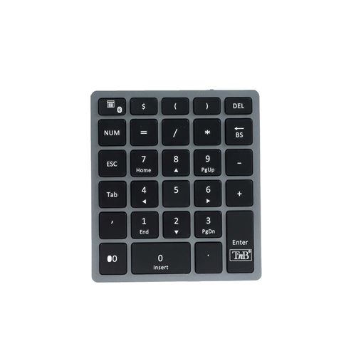 Pavé numérique sans fil Bluetooth T'n'b iClick Gris sidéral