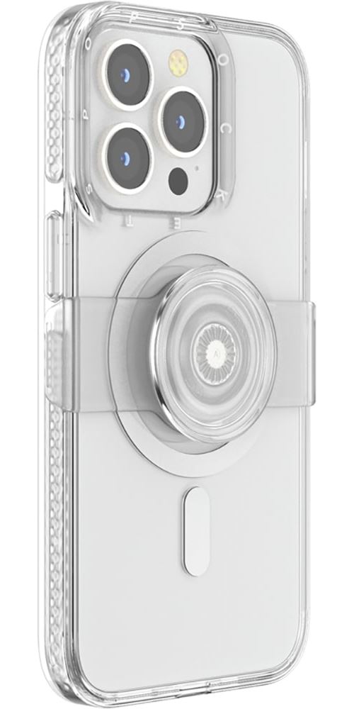 Coque iPhone 13 Pro Compatible MagSafe avec Popgrip Slide Popsockets Transparent