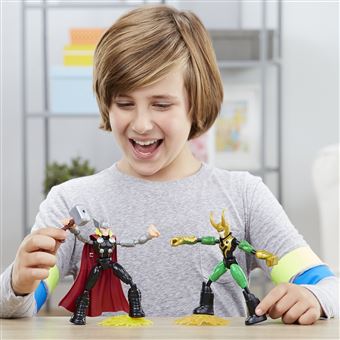 Pack de 2 Figurines Avengers Marvel Bend and Flex Thor Vs Loki