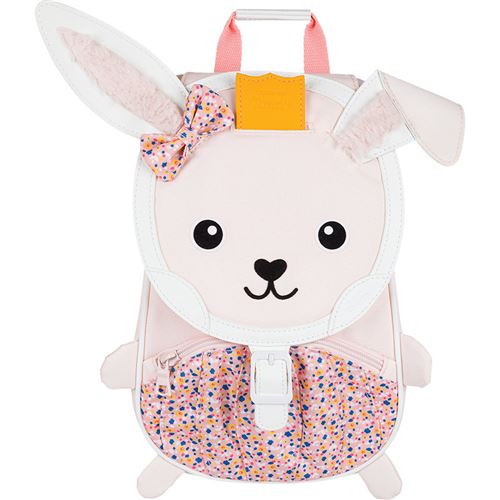 Sac à dos scolaire avec 1 compartiment L'école des tann's Baby Lapine Rose