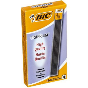 Etui de 6 mines Bic Criterium HB 2 mm - 1