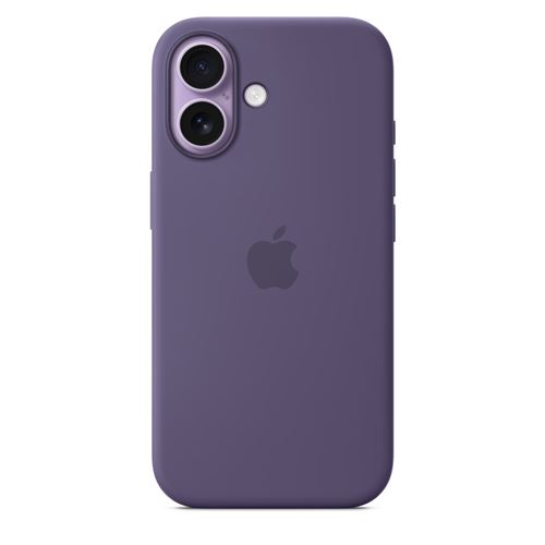 Coque iPhone 17 en silicone avec MagSafe – Brouillard Violet