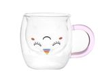 ITOTAL - TASSE À LAIT LICORNE VERRE TRANSPARENT