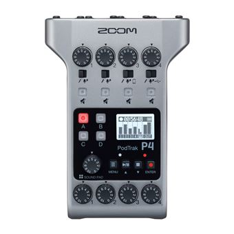 Enregistreur Zoom PodTrak P4 pour les podcasts Gris et Noir - 1