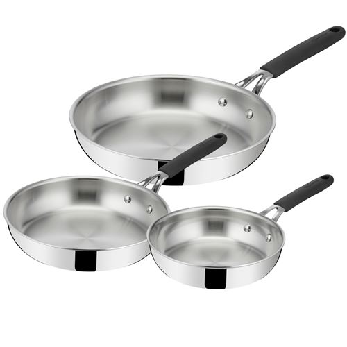 Set De 3 Poêles Lagostina Esperta Triply Lagostina Inox